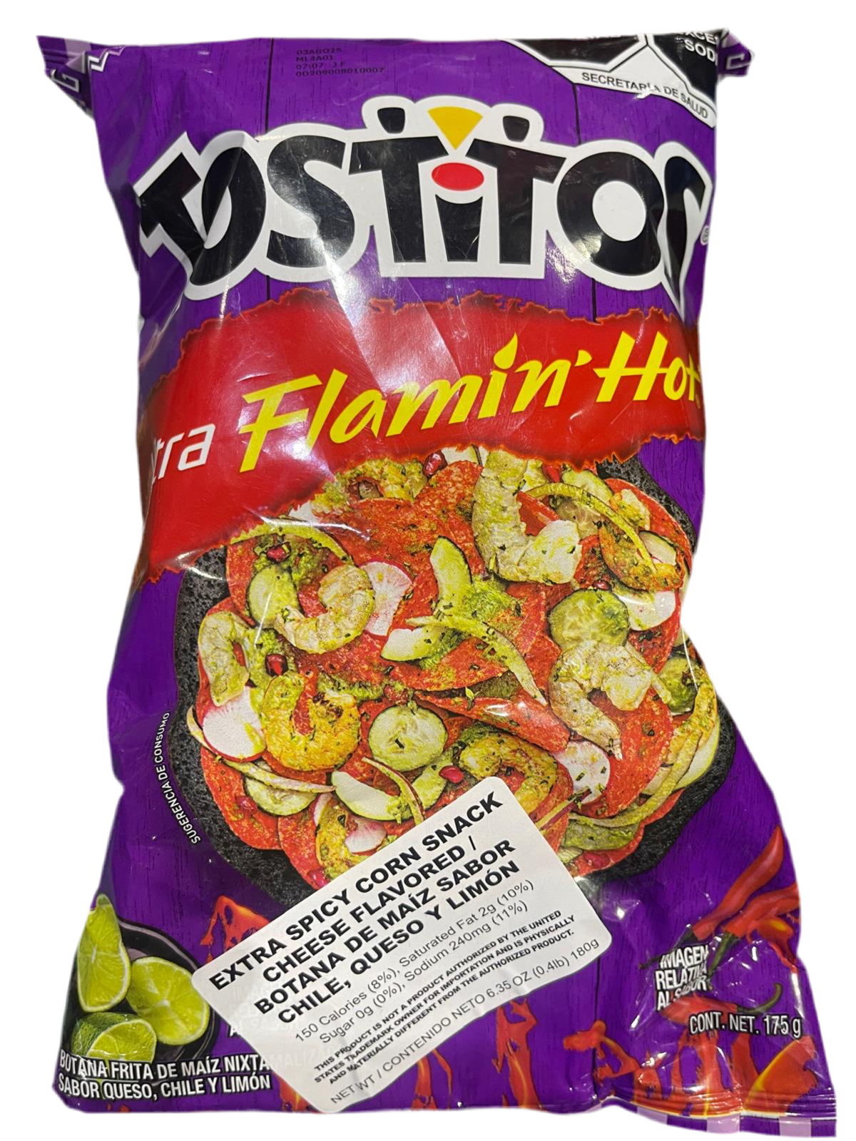 Tostitos extra flamin hot 175g