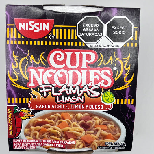 Nissin Cup Noodles Flamas Limón