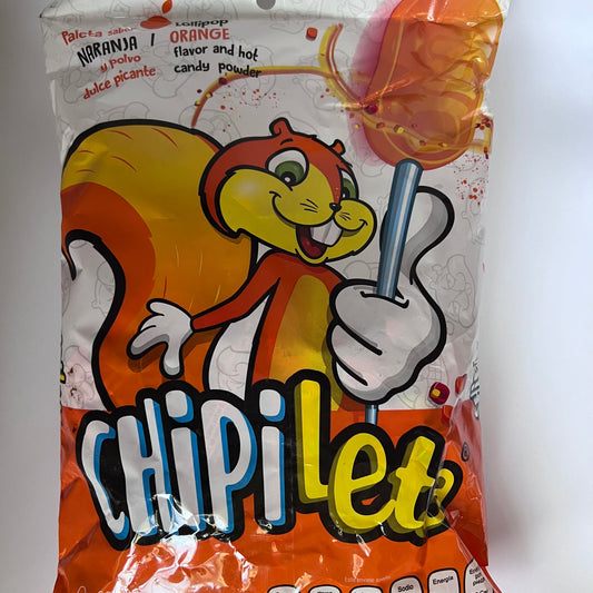 Chipileta sabor naranja 30 piezas